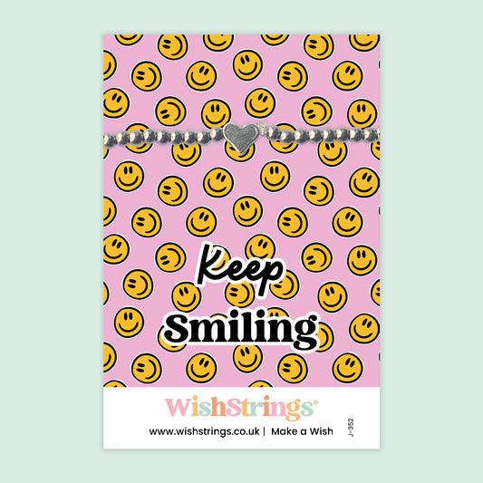 Keep Smiling - Heart Beaded Bracelet - J352