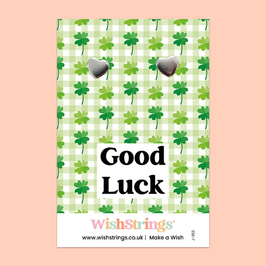 Good Luck - Heart Stud Earrings | J353