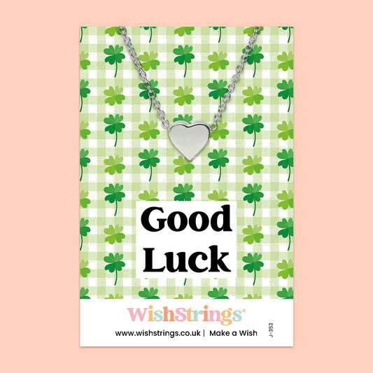 Good Luck - Heart Necklace - J353