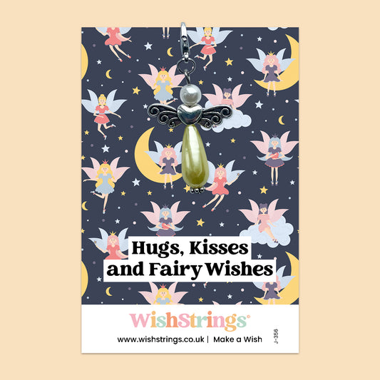 Hugs, Kisses & Fairy Wishes -  Wish Angels, Clip on Keepsake | J356