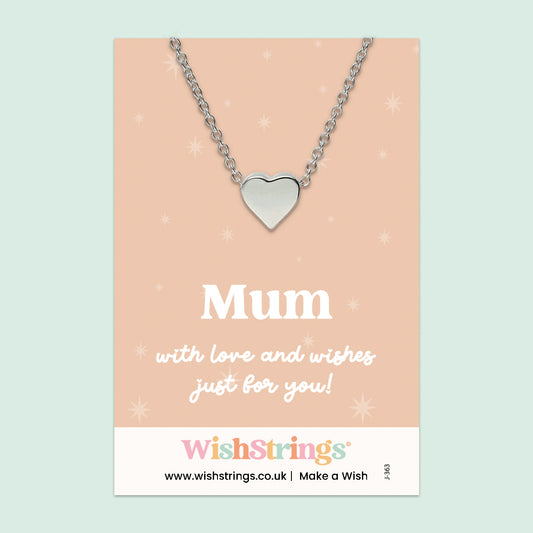 Mum - Heart Necklace - J363