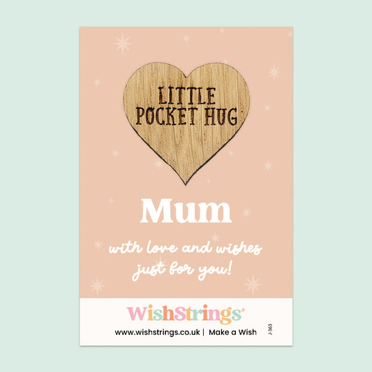Mum - Oak Pocket Hug Token | J363