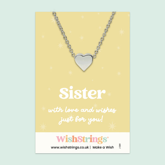 Sister - Heart Necklace - J364