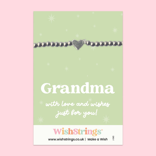 Grandma - Heart Beaded Bracelet - J365