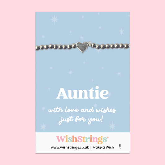 Auntie - Heart Beaded Bracelet - J366