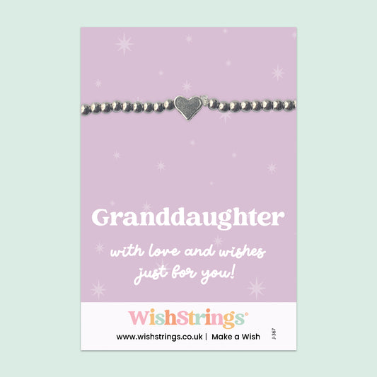 Granddaughter - Heart Beaded Bracelet - J367