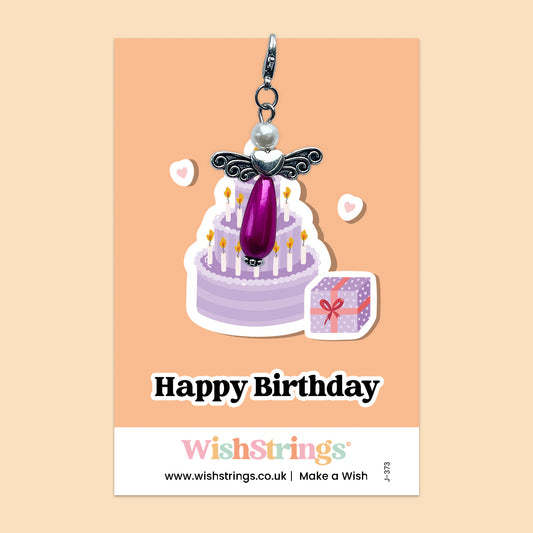 Happy Birthday -  Wish Angels, Clip on Keepsake | J373
