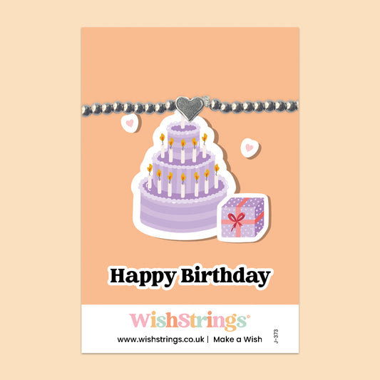 Happy Birthday - Heart Beaded Bracelet - J373