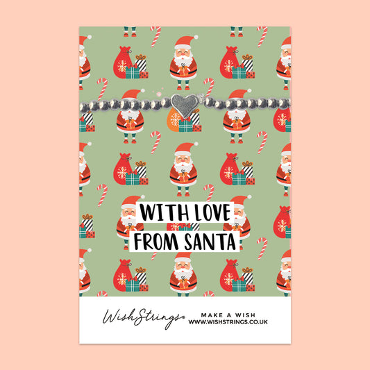 With Love from Santa - Heart Beaded Bracelet - J376