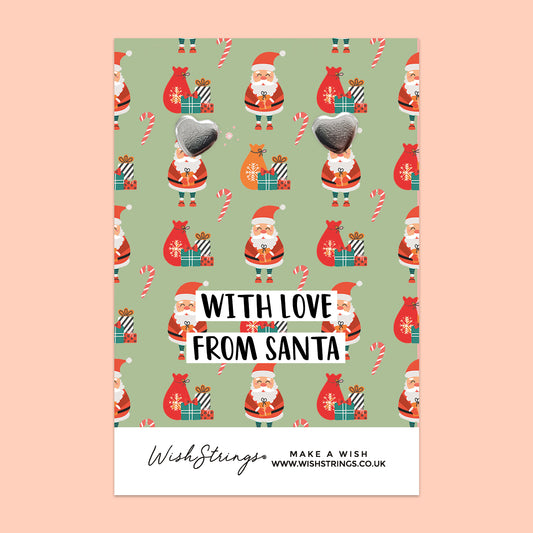 With Love from Santa - Heart Stud Earrings | J376