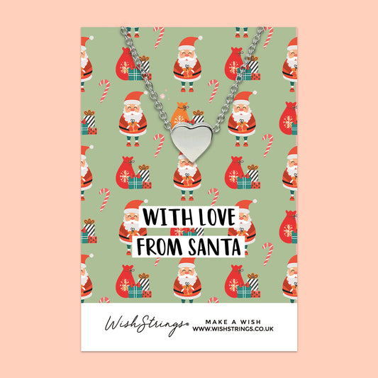 With Love from Santa - Heart Necklace - J376