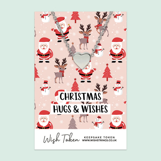 Christmas Hugs & Wishes - HEART NECKLACE - J377