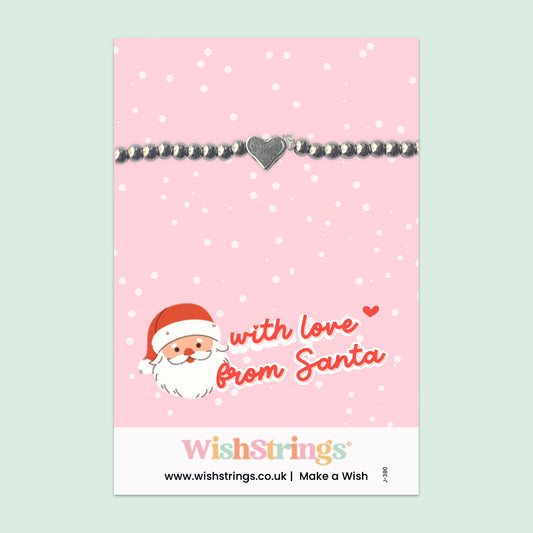 With Love From Santa - Heart Beaded Bracelet - J380