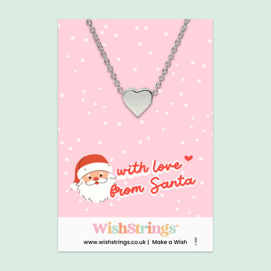 With Love From Santa - Heart Necklace - J380