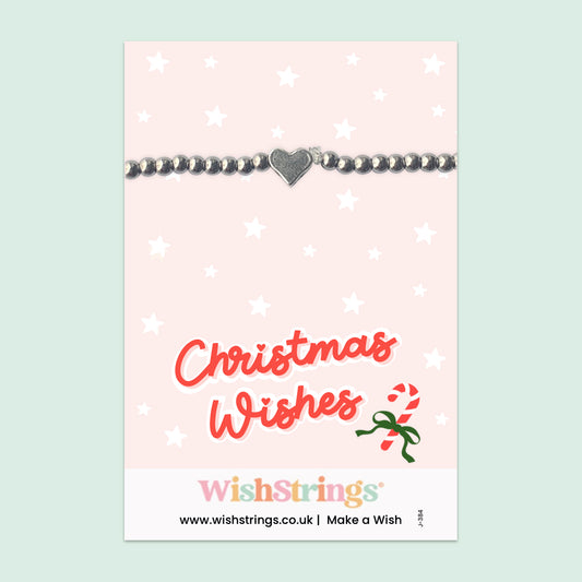 Christmas Wishes - Heart Beaded Bracelet - J384