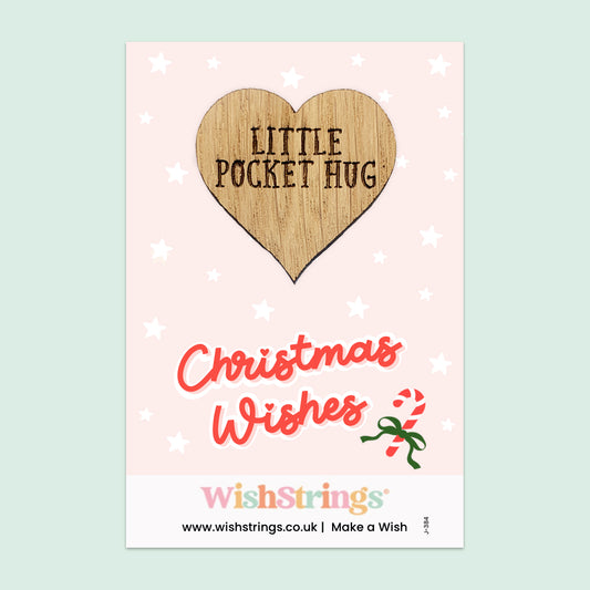 Christmas Wishes  - Oak Pocket Hug Token (J384)