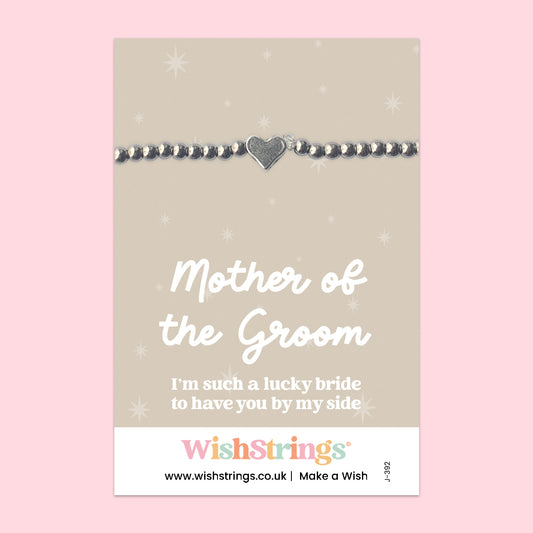 Mother of the Groom - Heart Beaded Bracelet - J392