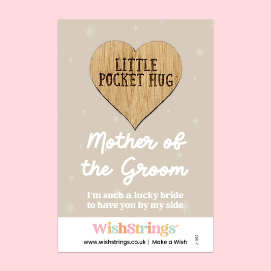 Mother of the Groom - Oak Pocket Hug Token | J392