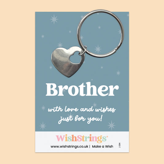 Brother - HEART KEYRING - J394