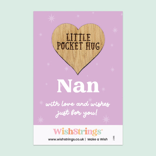 Nan  - Oak Pocket Hug Token (J395)