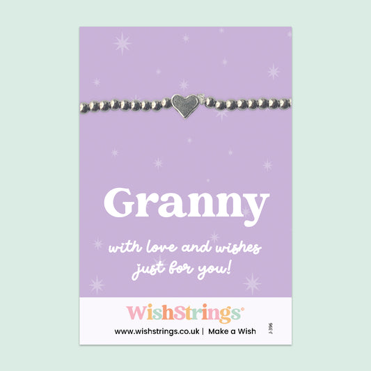 Granny - Heart Beaded Bracelet - J396