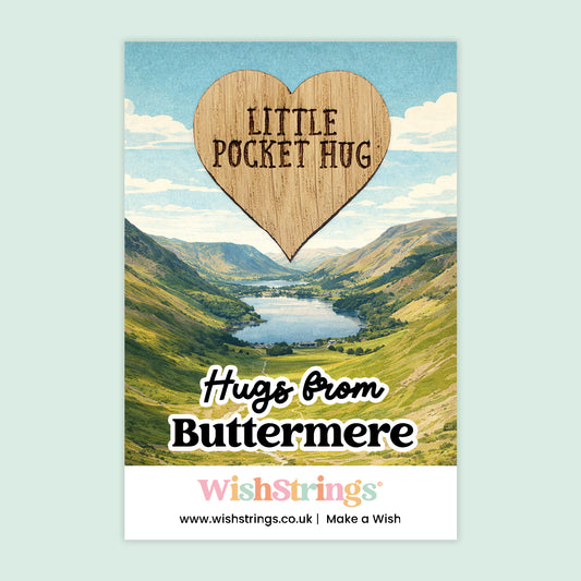 Hugs from Buttermere - Oak Pocket Hug Token | LD005