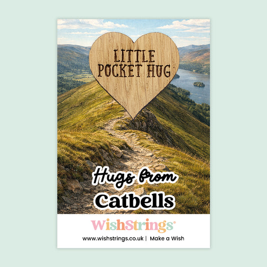 Hugs from Catbells - Oak Pocket Hug Token | LD007