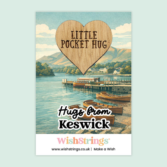 Hugs from Keswick - Oak Pocket Hug Token | LD013