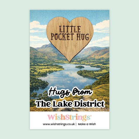 Hugs from The Lake District - Oak Pocket Hug Token | LD015