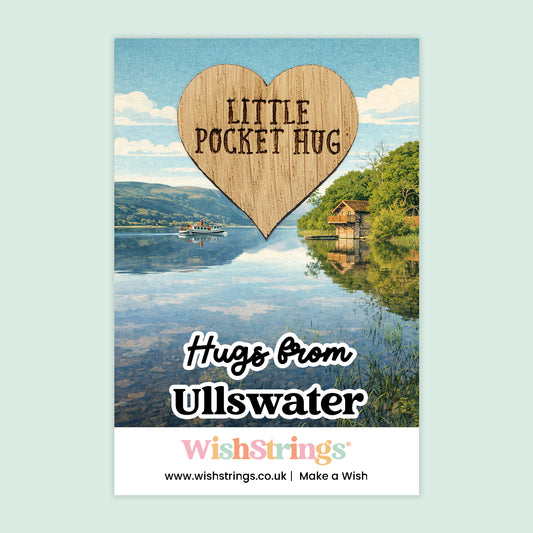 Hugs from Ullswater - Oak Pocket Hug Token | LD021