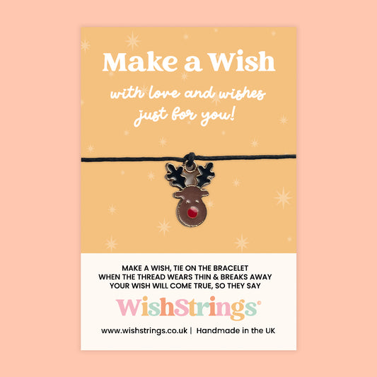 Rudolph - WishStrings Wish Bracelet, Limited Edition Charm - LEWS066