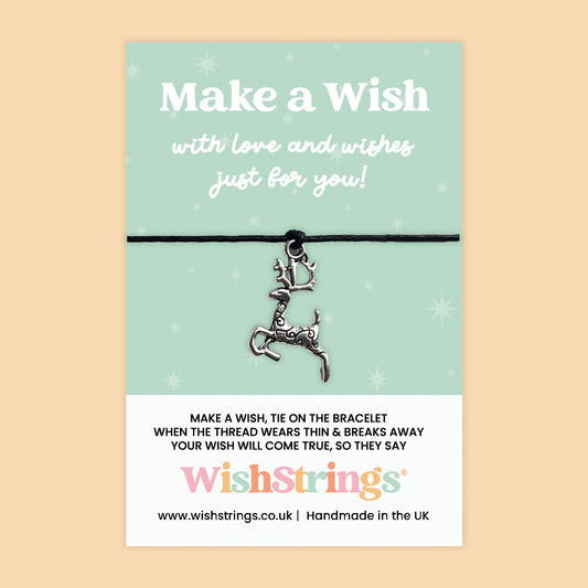 Reindeer - WishStrings Wish Bracelet, Limited Edition Charm - LEWS067