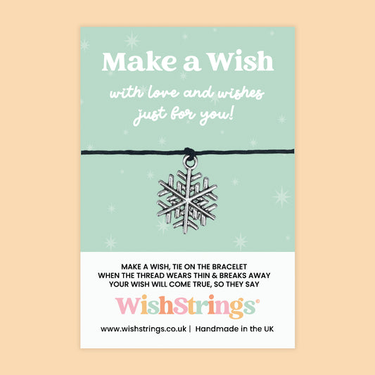 Snowflake - WishStrings Wish Bracelet, Limited Edition Charm - LEWS001