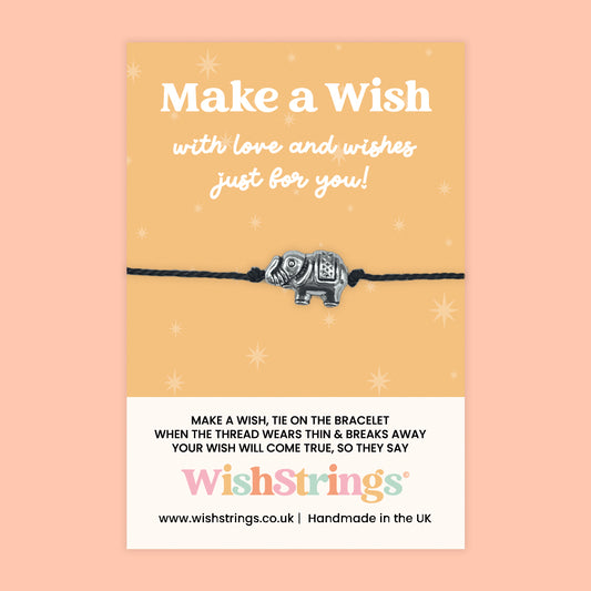 Elephant - WishStrings Wish Bracelet, Limited Edition Charm - LEWS005