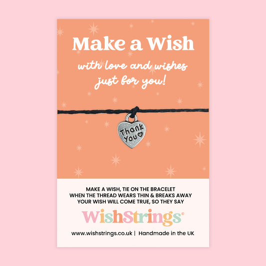Thank You - WishStrings Wish Bracelet, Limited Edition Charm - LEWS018