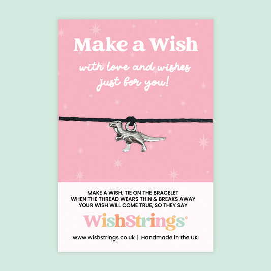 Dinosaur - WishStrings Wish Bracelet, Limited Edition Charm - LEWS020