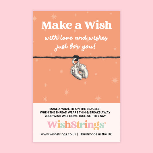 Little Feet - WishStrings Wish Bracelet, Limited Edition Charm - LEWS024