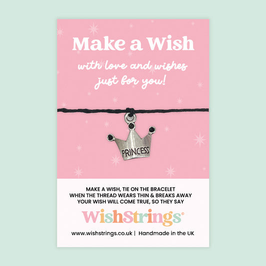 Princess - WishStrings Wish Bracelet, Limited Edition Charm - LEWS025