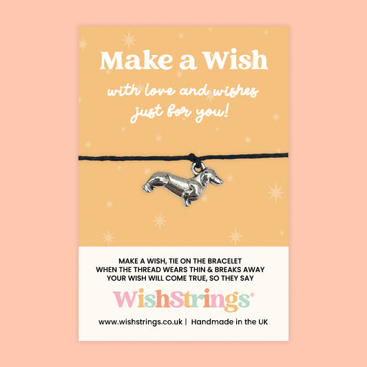 Dachshund - WishStrings Wish Bracelet, Limited Edition Charm - LEWS030