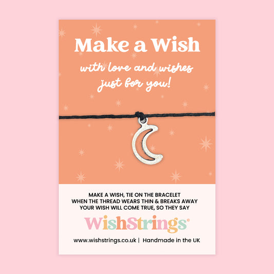 Moon - WishStrings Wish Bracelet, Limited Edition Charm - LEWS033