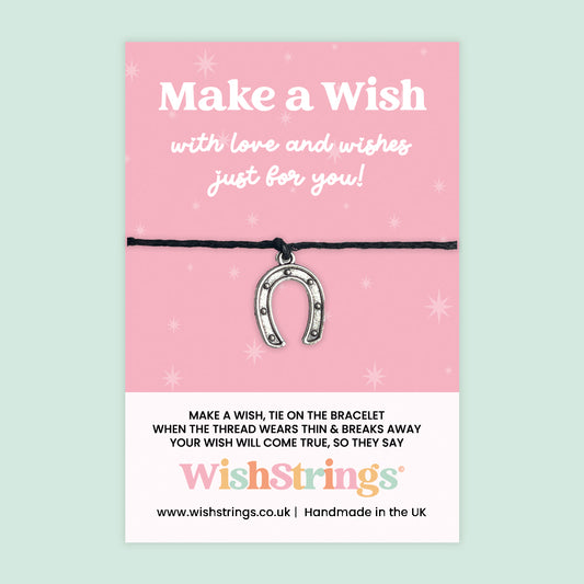 Horseshoe - WishStrings Wish Bracelet, Limited Edition Charm - LEWS037