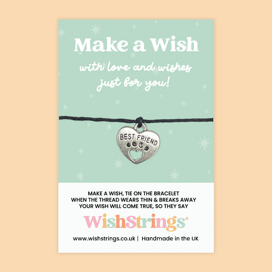 Best Friend - WishStrings Wish Bracelet, Limited Edition Charm - LEWS038