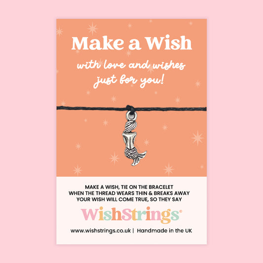 Mermaid - WishStrings Wish Bracelet, Limited Edition Charm - LEWS046