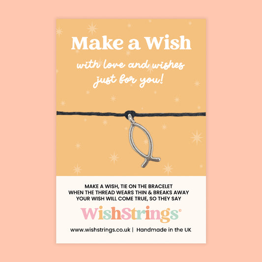 Ichthys - WishStrings Wish Bracelet, Limited Edition Charm - LEWS047