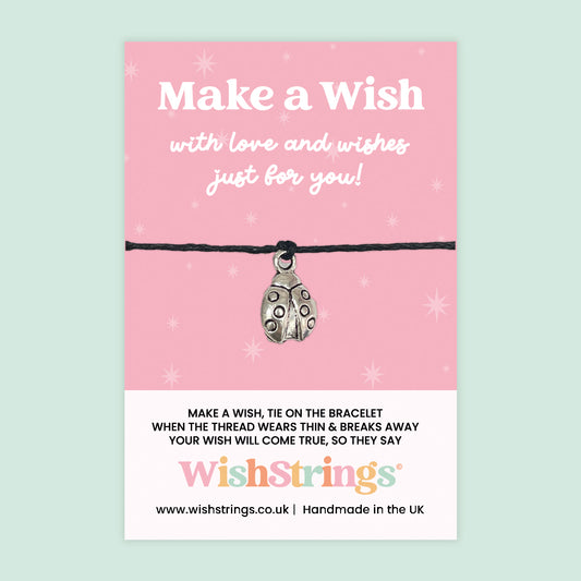 Ladybird - WishStrings Wish Bracelet, Limited Edition Charm - LEWS052