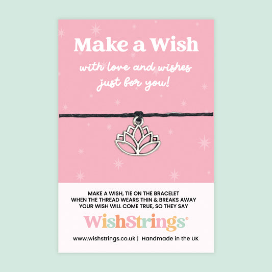 Lotus - WishStrings Wish Bracelet, Limited Edition Charm - LEWS057