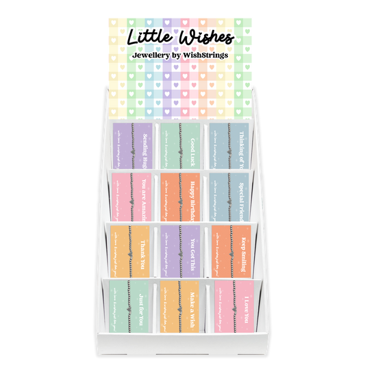 Little Wishes Heart Bracelets Collection - Pre-filled Counter Display Stand