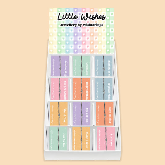 Little Wishes Heart Bracelets Collection - Pre-filled Counter Display Stand