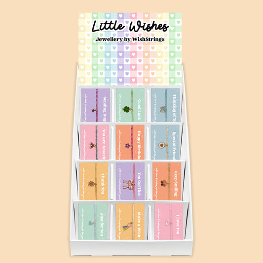 Little Wishes Charm Beaded Bracelets Collection - Pre-filled Counter Display Stand