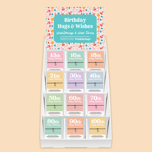 Milestone Ages, WishStrings & Pocket Hugs - Pre-filled Counter Display Stand